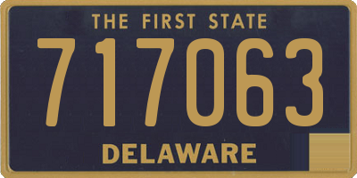 DE license plate 717063