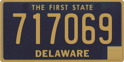 DE license plate 717069