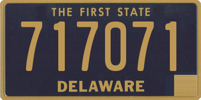 DE license plate 717071