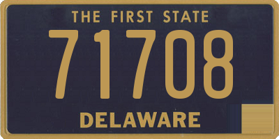 DE license plate 71708