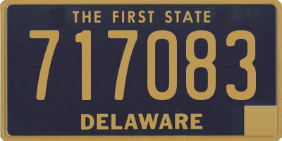 DE license plate 717083
