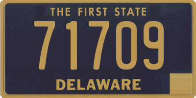 DE license plate 71709