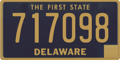 DE license plate 717098