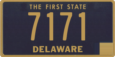 DE license plate 7171