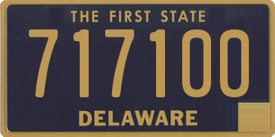 DE license plate 717100