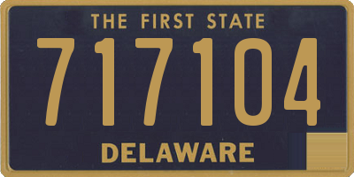 DE license plate 717104
