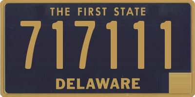 DE license plate 717111