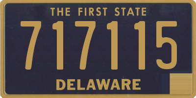 DE license plate 717115