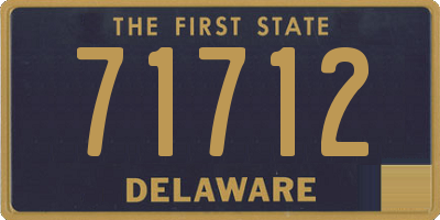 DE license plate 71712