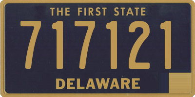DE license plate 717121