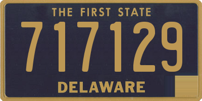 DE license plate 717129