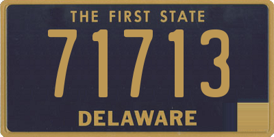 DE license plate 71713