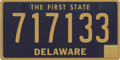 DE license plate 717133