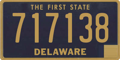 DE license plate 717138