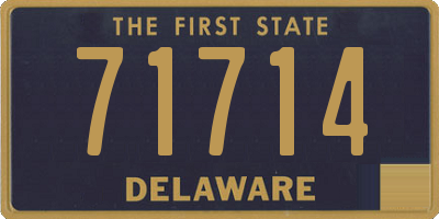 DE license plate 71714