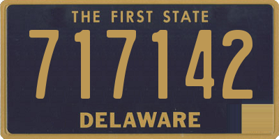 DE license plate 717142