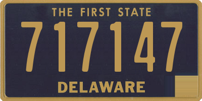 DE license plate 717147