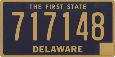 DE license plate 717148