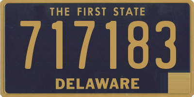 DE license plate 717183