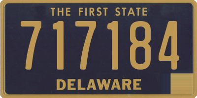 DE license plate 717184