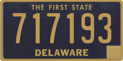 DE license plate 717193