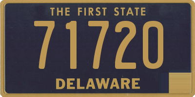 DE license plate 71720
