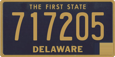 DE license plate 717205