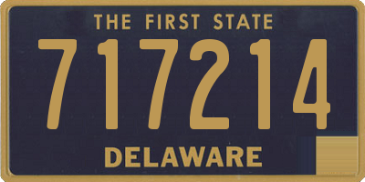 DE license plate 717214