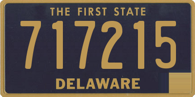 DE license plate 717215