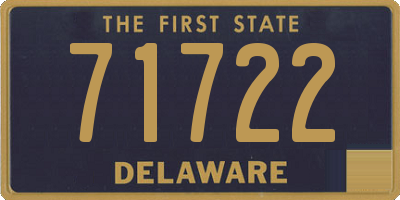 DE license plate 71722