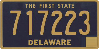 DE license plate 717223