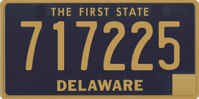 DE license plate 717225