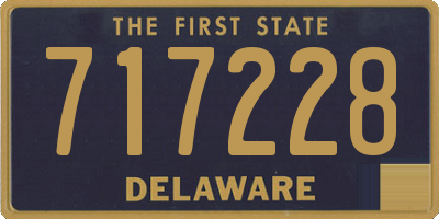 DE license plate 717228