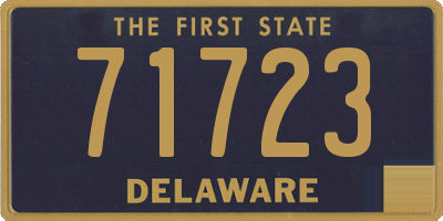 DE license plate 71723