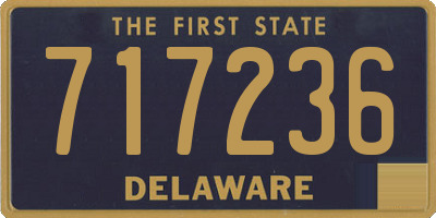DE license plate 717236