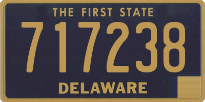 DE license plate 717238