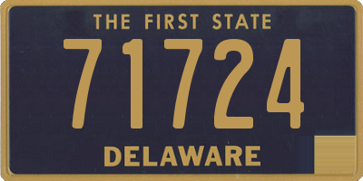 DE license plate 71724