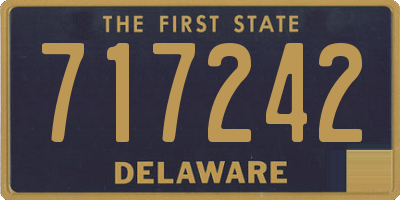 DE license plate 717242