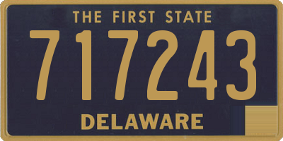 DE license plate 717243