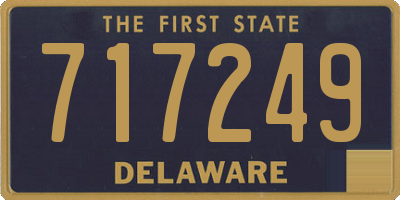 DE license plate 717249