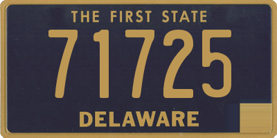 DE license plate 71725