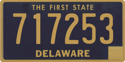 DE license plate 717253
