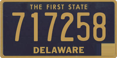 DE license plate 717258