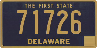 DE license plate 71726