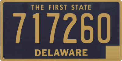 DE license plate 717260