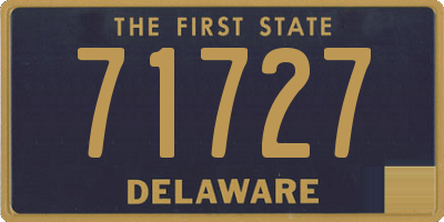DE license plate 71727