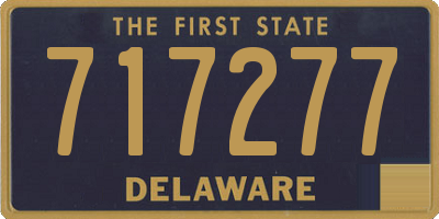 DE license plate 717277