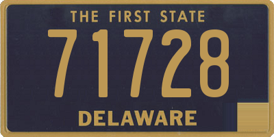 DE license plate 71728