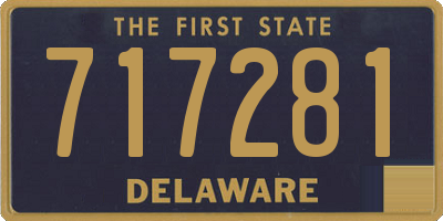 DE license plate 717281