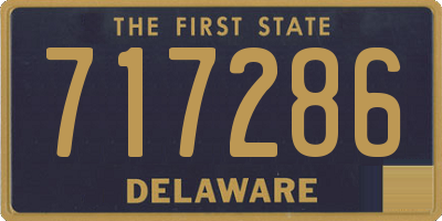 DE license plate 717286